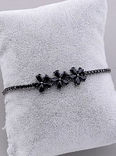 картинка Браслет 'Saiya' Фианит 17 см (хром) от магазина Wolves