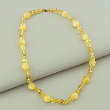 картинка Бусы 'SUNSTONES' Цитрин Чешский хрусталь 47 см от магазина Wolves