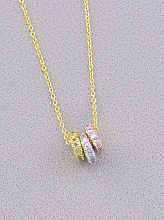 картинка Подвеска 'Saiya' Фианит 41 см (позолота 18к) от магазина Wolves