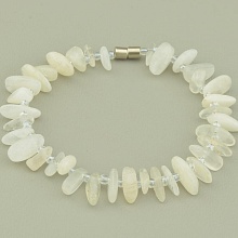 картинка Браслет 'SUNSTONES' Лунный камень Бисер 20 см от магазина Wolves