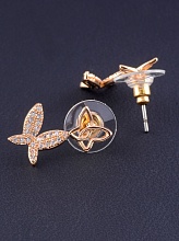 картинка Серьги 'Big Dipper' Фианит (позолота 18к) от магазина Wolves