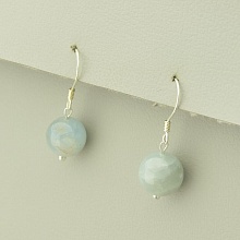 картинка Серьги 'SUNSTONES' Морганит Серебро(925) от магазина Wolves