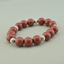 картинка Браслет 'SUNSTONES' Яшма 20 см от магазина Wolves