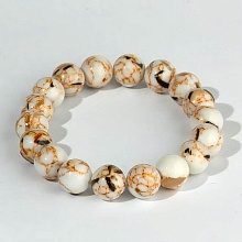 картинка Элитный Браслет Варисцит (белый) на резинке от магазина Wolves