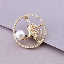 картинка Брошь 'XUPING' Фианит  (позолота 18к) от магазина Wolves