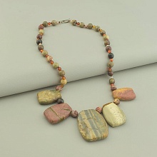 картинка Бусы Яшма Сердолик 48 см от магазина Wolves