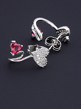 картинка Серьги 'XUPING' Фианит (родий) от магазина Wolves