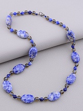 картинка Бусы 'SUNSTONES' Содалит Раухтопаз 48 см от магазина Wolves