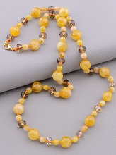 картинка Бусы 'SUNSTONES' Волосатик Чешский хрусталь 56 см от магазина Wolves