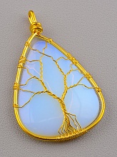 картинка Кулон Лунный камень 65x40мм от магазина Wolves