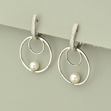 картинка Серьги 'XUPING' Фианит (родий) от магазина Wolves