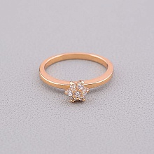 картинка Кольцо 'XUPING' Фианит (позолота 18к (розовая)) от магазина Wolves