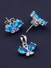 картинка Набор 'XUPING' Фианит  (родий) от магазина Wolves