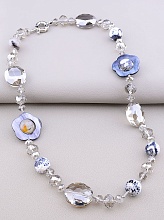 картинка Бусы Агат Чешский хрусталь Перламутр 59 см от магазина Wolves