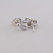 картинка Серьги 'XUPING' Фианит (родий) от магазина Wolves