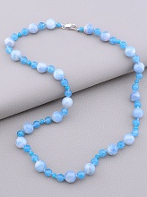 картинка Бусы 'SUNSTONES' Аквамарин Чешский хрусталь 50 см от магазина Wolves