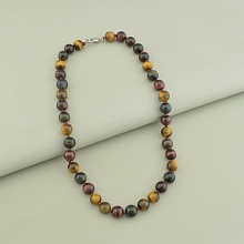 картинка Бусы Тигровый глаз Бычий глаз Соколиный глаз 45 см от магазина Wolves