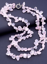 картинка Бусы Розовый кварц 45 см от магазина Wolves