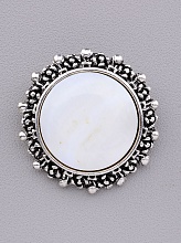 картинка Брошь Перламутр 35x35мм от магазина Wolves