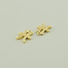 картинка Кулон Фианит 9х8 (позолота 18к (лимонная)) от магазина Wolves