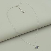 картинка Подвеска 'Saiya' Фианит 40 см (родий) от магазина Wolves