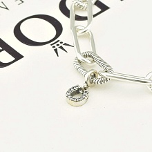 картинка Шарм серебреный для браслета с Фианитом  от магазина Wolves