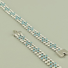 картинка Браслет 'Winniana' Фианит 16 см (родий) от магазина Wolves