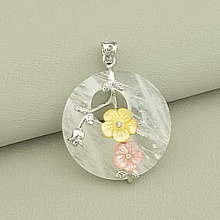 картинка Кулон Горный хрусталь 45x40мм от магазина Wolves