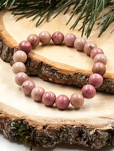 картинка Элитный Браслет из Родонита на резинке от магазина Wolves