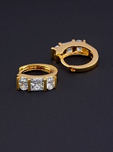 картинка Серьги 'XUPING' Фианит (позолота 18к) от магазина Wolves