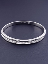 картинка Браслет 'XUPING' Фианит 17 см (родий) от магазина Wolves