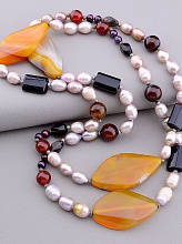 картинка Бусы Агат Жемчуг 100 см от магазина Wolves