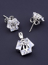 картинка Набор 'XUPING' Фианит  (родий) от магазина Wolves