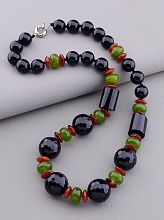 картинка Бусы Агат Сердолик Пренит 50 см от магазина Wolves