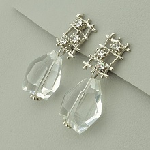 картинка Серьги Горный хрусталь Фианит от магазина Wolves