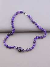 картинка Бусы 'SUNSTONES' Аметист Чешский хрусталь 44 см от магазина Wolves