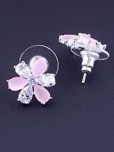 картинка Серьги Фианит 'Saiya' (родий) от магазина Wolves