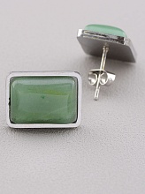 картинка Серьги Нефрит 16x11мм от магазина Wolves