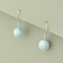 картинка Серьги 'SUNSTONES' Ларимар Серебро(925) от магазина Wolves