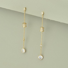 картинка Серьги 'XUPING' Фианит (позолота 18к) от магазина Wolves