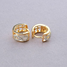 картинка Серьги 'XUPING' Фианит  (позолота-родий) от магазина Wolves