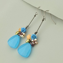 картинка Серьги 'Hand Made' Агат Бижутерный сплав от магазина Wolves