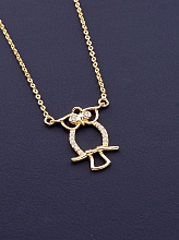 картинка Подвеска 'XUPING' Фианит 43 см (позолота 18к) от магазина Wolves