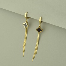 картинка Серьги 'Stainless Steel' Эмаль (позолота 18к (лимонная)) от магазина Wolves