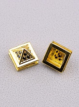 картинка Вставка Фианит 10х9 (позолота 18к) от магазина Wolves