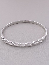 картинка Браслет 'XUPING' Фианит 17 см (родий) от магазина Wolves