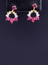 картинка Серьги 'XUPING' Фианит (позолота 18к) от магазина Wolves