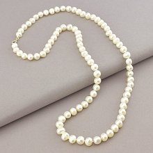 картинка Бусы 'SUNSTONES' Жемчуг Серебро(925) 78 см от магазина Wolves