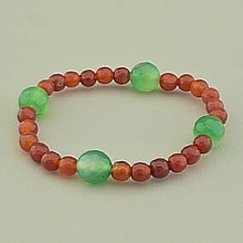 картинка Браслет 'SUNSTONES' Агат Сердолик 17 см от магазина Wolves