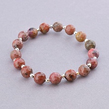 картинка Браслет 'SUNSTONES' Родонит 15 см от магазина Wolves